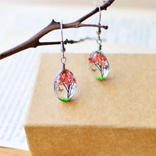 Load image into Gallery viewer, Fashion 5 colors Creative Plant Dry Dried Real Flower Earring Woman Jewelry Fashion Drop Earring Glass Ball Pressed Flower Gift