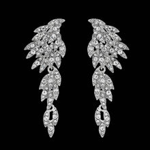 Load image into Gallery viewer, Miallo Fashion Austrian Crystal Alloy Bridal Long Earrings for Women Wedding Big Earrings for Bride Bridesmaids