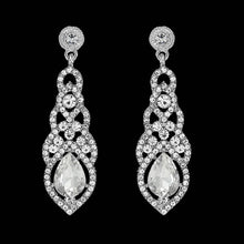 Load image into Gallery viewer, Miallo Fashion Austrian Crystal Alloy Bridal Long Earrings for Women Wedding Big Earrings for Bride Bridesmaids