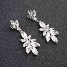 Load image into Gallery viewer, Miallo Fashion Austrian Crystal Alloy Bridal Long Earrings for Women Wedding Big Earrings for Bride Bridesmaids
