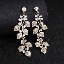 Load image into Gallery viewer, Miallo Fashion Austrian Crystal Alloy Bridal Long Earrings for Women Wedding Big Earrings for Bride Bridesmaids