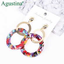 Load image into Gallery viewer, Earrings For Women Acrylic Boho 2020Acetate Dangle Drop Earrings Fashion Big Bohemian Accessories Geometric Luxury Trendy Face
