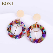 Load image into Gallery viewer, Earrings For Women Acrylic Boho 2020Acetate Dangle Drop Earrings Fashion Big Bohemian Accessories Geometric Luxury Trendy Face