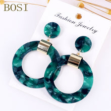 Load image into Gallery viewer, Earrings For Women Acrylic Boho 2020Acetate Dangle Drop Earrings Fashion Big Bohemian Accessories Geometric Luxury Trendy Face