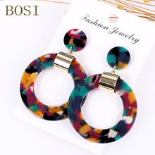Load image into Gallery viewer, Earrings For Women Acrylic Boho 2020Acetate Dangle Drop Earrings Fashion Big Bohemian Accessories Geometric Luxury Trendy Face
