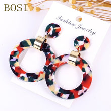 Load image into Gallery viewer, Earrings For Women Acrylic Boho 2020Acetate Dangle Drop Earrings Fashion Big Bohemian Accessories Geometric Luxury Trendy Face