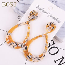 Load image into Gallery viewer, Earrings For Women Acrylic Boho 2020Acetate Dangle Drop Earrings Fashion Big Bohemian Accessories Geometric Luxury Trendy Face