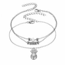 Load image into Gallery viewer, Summer Fashion Crystal Pineapple Anklets Female Barefoot Crochet Sandals Foot Jewelry Bead Ankle Bracelets For Women Leg Chain
