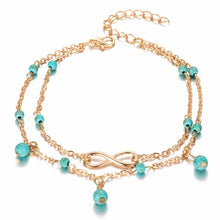 Load image into Gallery viewer, Summer Fashion Crystal Pineapple Anklets Female Barefoot Crochet Sandals Foot Jewelry Bead Ankle Bracelets For Women Leg Chain