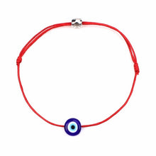 Load image into Gallery viewer, Turkish Lucky Evil Eye Bracelets For Women 6 Colors Handmade Braided Rope Lucky Jewelry Red Bracelet Female