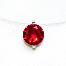 Load image into Gallery viewer, Gift 8 Color 6MM Pink Silver Red Zircon Chokers Necklaces Transparent Fishing Line Simple Pendant Necklace Jewelry For Women