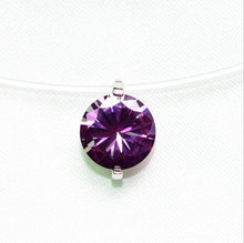 Load image into Gallery viewer, Gift 8 Color 6MM Pink Silver Red Zircon Chokers Necklaces Transparent Fishing Line Simple Pendant Necklace Jewelry For Women
