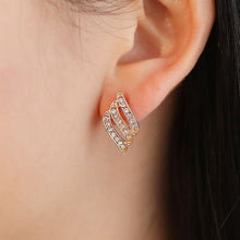 Load image into Gallery viewer, Fashion Dangle Earrings  Female  Drop Earrings Crystal Trendy Jewelry Gold Silver Color Earring For Girls Wedding Gift