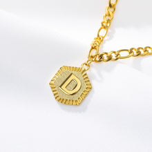 Load image into Gallery viewer, Hexagon Alphabet Leg Bracelets Initial  Letter Anklet For Women Foot Jewelry Stainless Steel Feet Chain Friendship Gifts