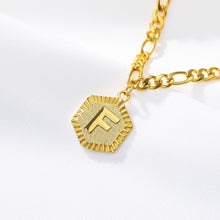 Load image into Gallery viewer, Hexagon Alphabet Leg Bracelets Initial  Letter Anklet For Women Foot Jewelry Stainless Steel Feet Chain Friendship Gifts