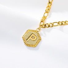 Load image into Gallery viewer, Hexagon Alphabet Leg Bracelets Initial  Letter Anklet For Women Foot Jewelry Stainless Steel Feet Chain Friendship Gifts