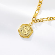 Load image into Gallery viewer, Hexagon Alphabet Leg Bracelets Initial  Letter Anklet For Women Foot Jewelry Stainless Steel Feet Chain Friendship Gifts