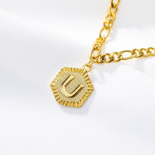 Load image into Gallery viewer, Hexagon Alphabet Leg Bracelets Initial  Letter Anklet For Women Foot Jewelry Stainless Steel Feet Chain Friendship Gifts