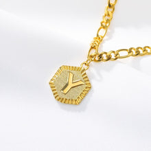 Load image into Gallery viewer, Hexagon Alphabet Leg Bracelets Initial  Letter Anklet For Women Foot Jewelry Stainless Steel Feet Chain Friendship Gifts