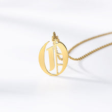 Load image into Gallery viewer, Initial Necklace Women Letter Necklaces For Women Stainless Steel Gold Chains A-Z Letters Old English Font Chain collier цепь