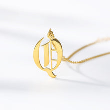 Load image into Gallery viewer, Initial Necklace Women Letter Necklaces For Women Stainless Steel Gold Chains A-Z Letters Old English Font Chain collier цепь
