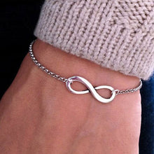 Load image into Gallery viewer, Europe and America restore ancient ways simple lucky number personality 8 word lady bracelet