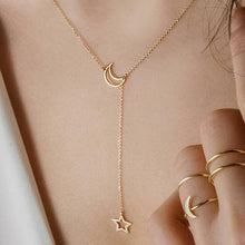 Load image into Gallery viewer, ZILPOIT Simple Moon Star Heart Choker Necklace for Women Chain Necklace Pendant on neck Chokers Bohemia Necklaces Jewelry Gifts