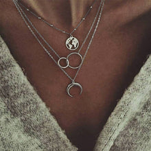 Load image into Gallery viewer, ZILPOIT Simple Moon Star Heart Choker Necklace for Women Chain Necklace Pendant on neck Chokers Bohemia Necklaces Jewelry Gifts