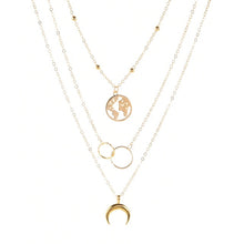 Load image into Gallery viewer, ZILPOIT Simple Moon Star Heart Choker Necklace for Women Chain Necklace Pendant on neck Chokers Bohemia Necklaces Jewelry Gifts