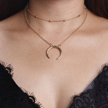 Load image into Gallery viewer, ZILPOIT Simple Moon Star Heart Choker Necklace for Women Chain Necklace Pendant on neck Chokers Bohemia Necklaces Jewelry Gifts