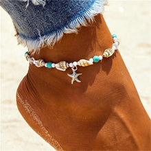 Load image into Gallery viewer, New Shell Beads Starfish Anklets for Women Beach Anklet Leg Bracelet Handmade Bohemian Foot Chain Boho Jewelry Sandals Gift