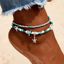 Load image into Gallery viewer, New Shell Beads Starfish Anklets for Women Beach Anklet Leg Bracelet Handmade Bohemian Foot Chain Boho Jewelry Sandals Gift