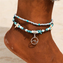 Load image into Gallery viewer, New Shell Beads Starfish Anklets for Women Beach Anklet Leg Bracelet Handmade Bohemian Foot Chain Boho Jewelry Sandals Gift