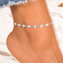 Load image into Gallery viewer, EN Fashion Crystal Anklets For Women Gold Silver Color Boho Anklet Strap Bracelet on the Leg Foot Bracelets Bohemian Jewelry