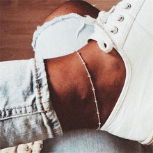 Load image into Gallery viewer, EN Fashion Crystal Anklets For Women Gold Silver Color Boho Anklet Strap Bracelet on the Leg Foot Bracelets Bohemian Jewelry