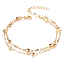 Load image into Gallery viewer, EN Fashion Crystal Anklets For Women Gold Silver Color Boho Anklet Strap Bracelet on the Leg Foot Bracelets Bohemian Jewelry