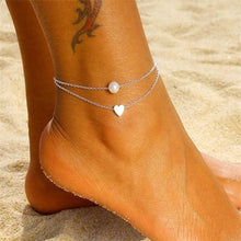 Load image into Gallery viewer, EN Fashion Crystal Anklets For Women Gold Silver Color Boho Anklet Strap Bracelet on the Leg Foot Bracelets Bohemian Jewelry