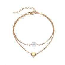 Load image into Gallery viewer, EN Fashion Crystal Anklets For Women Gold Silver Color Boho Anklet Strap Bracelet on the Leg Foot Bracelets Bohemian Jewelry