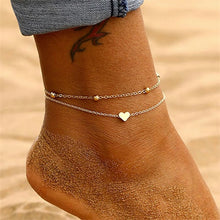 Load image into Gallery viewer, EN Fashion Crystal Anklets For Women Gold Silver Color Boho Anklet Strap Bracelet on the Leg Foot Bracelets Bohemian Jewelry