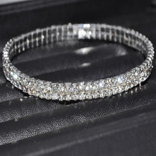 Load image into Gallery viewer, Women Sexy Clear Shining Crystal Rhinestone Gold/Silver Color Anklet Chain Ankle Bracelets Foot Wedding Jewelry