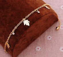 Load image into Gallery viewer, Free shipping Chain Bracelet Gold Color Women Love Heart Link Bracelet Crystal  Bracelets Bangles Valentine's Day Gift