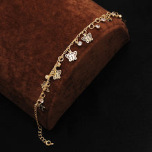 Load image into Gallery viewer, Free shipping Chain Bracelet Gold Color Women Love Heart Link Bracelet Crystal  Bracelets Bangles Valentine's Day Gift