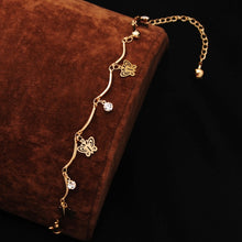 Load image into Gallery viewer, Free shipping Chain Bracelet Gold Color Women Love Heart Link Bracelet Crystal  Bracelets Bangles Valentine's Day Gift