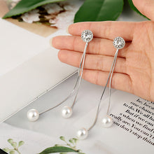 Load image into Gallery viewer, New Fashion Long Tassel Crystal D Letter Drop Earrings For Women Luxury Big Earring Korean  Jewelry Statement oorbellen 2020