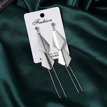 Load image into Gallery viewer, New Fashion Long Tassel Crystal D Letter Drop Earrings For Women Luxury Big Earring Korean  Jewelry Statement oorbellen 2020