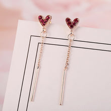 Load image into Gallery viewer, New Fashion Long Tassel Crystal D Letter Drop Earrings For Women Luxury Big Earring Korean  Jewelry Statement oorbellen 2020