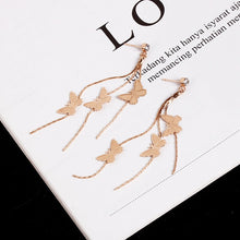 Load image into Gallery viewer, New Fashion Long Tassel Crystal D Letter Drop Earrings For Women Luxury Big Earring Korean  Jewelry Statement oorbellen 2020