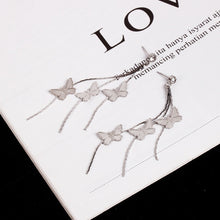 Load image into Gallery viewer, New Fashion Long Tassel Crystal D Letter Drop Earrings For Women Luxury Big Earring Korean  Jewelry Statement oorbellen 2020