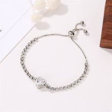 Load image into Gallery viewer, Hot Luxury Rose Gold Stainless Steel Bracelets Bangles Female Heart Wedding Love Brand Charm Bracelet for Women Famous Jewelry