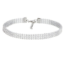 Load image into Gallery viewer, NEW Crystal Rhinestone Choker Necklace Women Wedding Accessories Silver Color Chain Punk Gothic Chokers Jewelry Collier Femme
